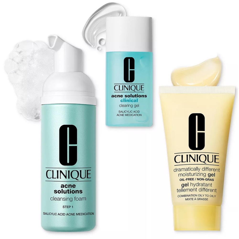 Clinique acne solution clinical clearing kit with clinical clearing gel All skin